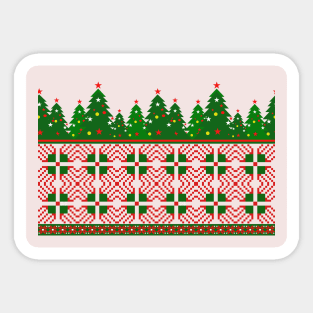 christmas trees Sticker